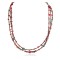 3 Strand Certified Authentic Navajo .925 Sterling Silver Natural Turquoise Coral Native American Necklace 15649-21