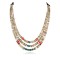 3 Strand Certified Authentic Navajo .925 Sterling Silver Turquoise Coral Spiny Oyster and Graduated Heishi Native American Necklace 15931-7