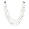 3 Strand Certified Authentic Navajo Natural Mother of Pearl Native American Necklace 17053