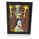 $300 Apache Certified Authentic Painted by Acrylic Apache Mesalero GA'AN Native American Painting  10794-2