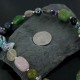$300 Bear Fetish Certified Authentic Navajo .925 Sterling Silver Natural Multi Color Native American Necklace 15151-27