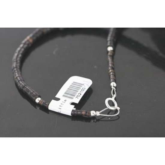 $300 Certified Authentic Navajo .925 Sterling Silver Graduated Heishi Jasper Turquoise Spiny Oyster Native American Necklace 390739560023