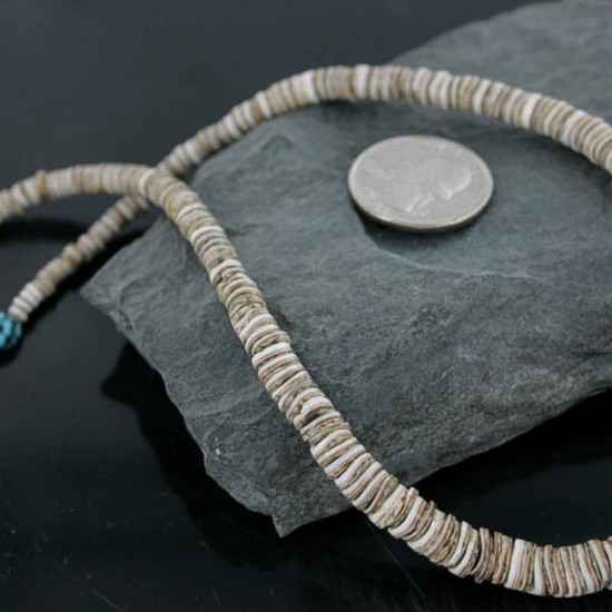$300 Handmade Certified Authentic Navajo .925 Sterling Silver Graduated Melon Shell and Turquoise Native American Necklace 390727209684 $300 Handmade Certified Authentic Navajo .925 Sterling Silver Graduated Melon Shell and Turquoise Native American Necklace 390727209684