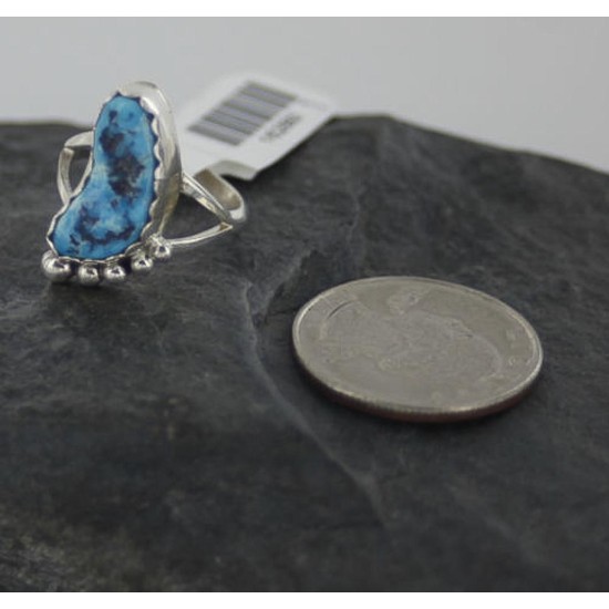 $300 Handmade Certified Authentic Navajo .925 Sterling Silver Natural Turquoise Native American Ring  370955287720