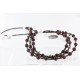 Certified Authentic 3 Strand Navajo .925 Sterling Silver Turquoise and Jasper Native American Necklace 15835-12