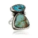 Handmade Navajo .925 Sterling Silver Natural Turquoise Ring 390758086440