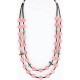 Certified Authentic 3 Strand Navajo .925 Sterling Silver Turquoise Quartz 8941 Native American Necklace 15894-1
