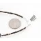 2 Strand Navajo .925 Sterling Silver Turquoise and Amethyst Native American Necklace 15554-2