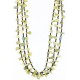 Certified Authentic 3 Strand Navajo .925 Sterling Silver Turquoise and GREEN AGATE Native American Necklace 371027190059