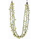 Certified Authentic 3 Strand Navajo .925 Sterling Silver Turquoise and GREEN AGATE Native American Necklace 371027190059