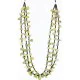 3 Strand Navajo .925 Sterling Silver Turquoise and GREEN AGATE Native American Necklace 371027190059