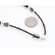 Certified Authentic 3 Strand Navajo .925 Sterling Silver Turquoise and Mother of Pearl Native American Necklace 15850-18