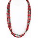 Certified Authentic 3 Strand Navajo .925 Sterling Silver Turquoise and Coral Native American Necklace 390832529281 Certified Authentic 3 Strand Navajo .925 Sterling Silver Turquoise and Coral Native American Necklace 390832529281