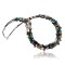 $370 Retail TagCertified Authentic 2 Strand Navajo .925 Sterling Silver Multicolor Natural Stone Native American Necklace 370873814908