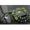$400 Certified Authentic 2 Strand Navajo .925 Sterling Silver Gaspeite, Jade and Traditional Heishi Native American Necklace 370919144858