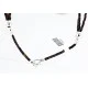 3 Strand Navajo .925 Sterling Silver Turquoise and GASPEITE Native American Necklace 15948 3 Strand Navajo .925 Sterling Silver Turquoise and GASPEITE Native American Necklace 15948
