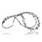 $420 Certified Authentic 3 Strand Navajo .925 Sterling Silver Turquoise and Amethyst Native American Necklace 15585-23