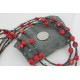 Certified Authentic 3 Strand Navajo .925 Sterling Silver Turquoise and Coral Native American Necklace 390662436706