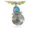 $450 Vintage Style OLD Buffalo Coin Certified Authentic Navajo .925 Sterling Silver Turquoise Native American Necklace 370923880921