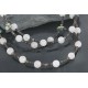 $470 Certified Authentic 3 Strand C Litlte Navajo .925 Sterling Silver and Turquoise, Quartz Native American Necklace 15761-3