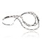 $470 Certified Authentic 3 Strand C Litlte Navajo .925 Sterling Silver and Turquoise, Quartz Native American Necklace 15761-3