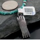 Petit Point Handmade Certified Authentic Zuni .925 Sterling Silver Multicolor Stone and Turquoise Native American Necklace 370883170307