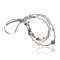 $480 Fetish Bear Certified Authentic 3 Strand Navajo .925 Sterling Silver Turquoise and Multi Color Stones Native American Necklace 750106-56