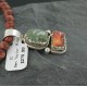 Handmade Certified Authentic Navajo .925 Sterling Silver Natural Spiny Oyster and Turquoise Native American Necklace 390684970135