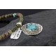 Handmade Certified Authentic Navajo .925 Sterling Silver Natural Turquoise Native American Necklace 370964316443
