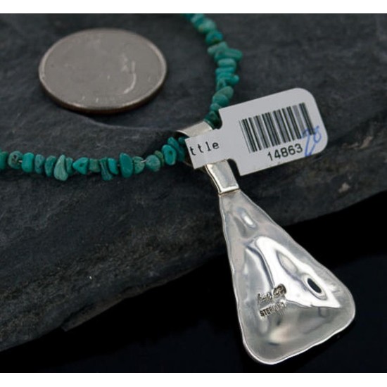 Handmade Certified Authentic Navajo .925 Sterling Silver Natural Spiny Oyster and Turquoise Native American Necklace 370886534029 Handmade Certified Authentic Navajo .925 Sterling Silver Natural Spiny Oyster and Turquoise Native American Necklace 370886534029