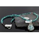 Handmade Certified Authentic Navajo .925 Sterling Silver Natural Turquoise Native American Necklace 370991492758