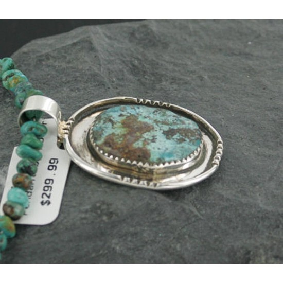 Handmade Certified Authentic Navajo .925 Sterling Silver Natural Turquoise Native American Necklace 371275956723 Handmade Certified Authentic Navajo .925 Sterling Silver Natural Turquoise Native American Necklace 371275956723