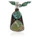 $500 Handmade Certified Authentic Navajo .925 Sterling Silver Natural AJAX and Turquoise Native American Necklace 390760754589