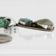 $500 Handmade Certified Authentic Navajo .925 Sterling Silver Natural AJAX and Turquoise Native American Necklace 390760754589