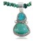 $500 Handmade Certified Authentic Navajo .925 Sterling Silver TURQUOISE Mountain and Turquoise Native American Necklace 370929307797