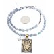 12kt Gold Filled and .925 Sterling Silver Handmade Buffalo HEAD Certified Authentic Navajo Turquoise Native American Necklace 390778493438