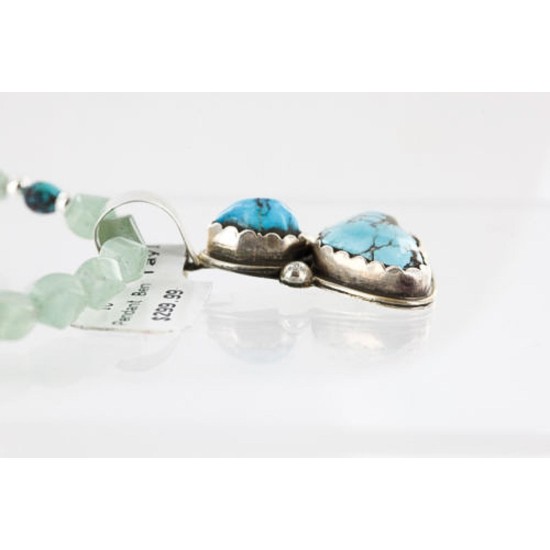 Handmade Certified Authentic Navajo .925 Sterling Silver and Turquoise Native American Necklace 390776626621