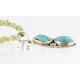 Handmade Certified Authentic Navajo .925 Sterling Silver Peridot and Turquoise Native American Necklace & Pendant 390795467394