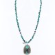 Large Handmade Certified Authentic Navajo .925 Sterling Silver Turquoise Native American Necklace 371002796832