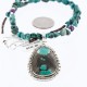 Large Handmade Certified Authentic Navajo .925 Sterling Silver Turquoise Native American Necklace 371002796832