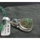 $540 Handmade Certified Authentic Navajo .925 Sterling Silver Natural AJAX and Turquoise Native American Necklace 390728984731