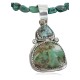 $540 Handmade Certified Authentic Navajo .925 Sterling Silver Natural AJAX and Turquoise Native American Necklace 390728984731