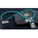.925 Sterling Silver Handmade Buffalo Certified Authentic Navajo Turquoise Native American Necklace 390651258950