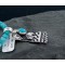 .925 Sterling Silver Handmade Buffalo Navajo Turquoise Native American Necklace 390651258950
