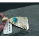 Certified Authentic 12kt Gold Filled and .925 Sterling Silver Handmade Mountain Turquoise Native American Necklace 370924165770