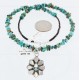 Petit Point Handmade Certified Authentic Zuni .925 Sterling Silver Turquoise Native American Necklace 390852186156