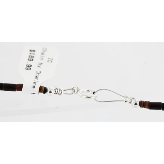 Petit Point Handmade Certified Authentic Zuni .925 Sterling Silver Turquoise Native American Necklace 390852186156