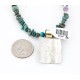 12kt Gold Filled and .925 Sterling Silver Handmade Butterfly Certified Authentic Navajo Turquoise Native American Necklace 371060572396