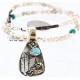 12kt Gold Filled and .925 Sterling Silver Handmade KOKOPELI Certified Authentic Navajo Turquoise Native American Necklace 371004026048