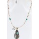 12kt Gold Filled and .925 Sterling Silver Handmade KOKOPELI Certified Authentic Navajo Turquoise Native American Necklace 371004026048